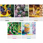 Тетрадь 80л., А5, клетка ArtSpace &quot;Стиль. Color pallete&quot;, глянцевый уф-лак