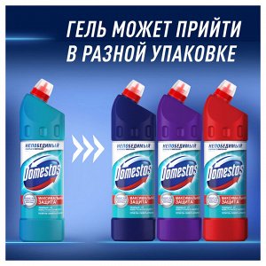 Свежесть Атлантики, чистящий гель для унитаза, защита от бактерий и вирусов, 1 л