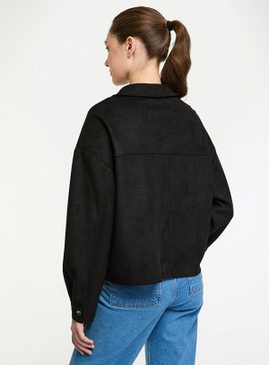Куртка-рубашка из искусственной замши