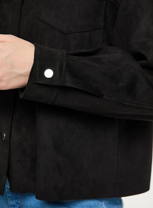 Куртка-рубашка из искусственной замши