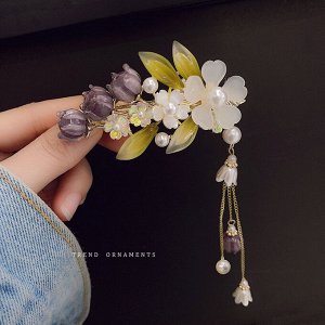 Заколка "Цветочная ветвь"