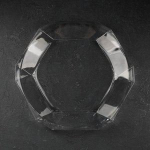 Тарелка плоская Paşabahçe Reflection, d=32 см, стекло, прозрачная
