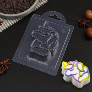 Форма для шоколада и конфет «Силуэт единорга», 9,4?7,2?2,3 см, цвет прозрачный