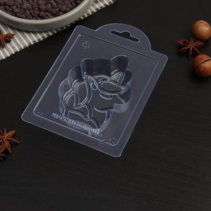 Форма для шоколада и конфет «Силуэт единорга», 9,4?7,2?2,3 см, цвет прозрачный