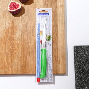 Нож кухонный для помидоров/цитрусовых Athus, лезвие 12,5 см, сталь AISI 420, цвет зелёный