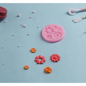Молд Доляна «Клумба», 6,5?0,7 см, цвет розовый