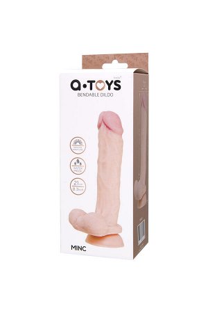 Реалистичный гибкий фаллоимитатор A-Toys by TOYFA Minc, TPE, 21 см