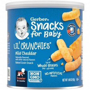 Gerber, Lil' Crunchies, палочки для малышей от 8 месяцев (42 g)