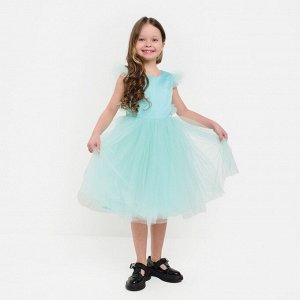 Платье для девочки с, крылышками KAFTAN 30 (98-104 см), цвет бирюзово-голубой