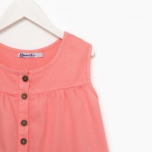 Платье для девочки, цвет персиковый, рост 110