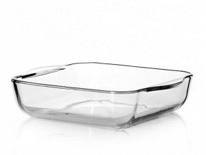 Посуда для СВЧ, 1950 мл, стекло,  без крышки, квадратная, 60 х 256 х 220 мм, BORCAM