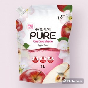 Средство PURE APPLE BALM для мытья посуды «Яблоко» (концентрированное) 1 л