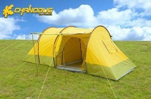 Палатка Палатка Chanodug.

Размер 120 см+120 см+270 см
Ширина 240 см.
Высота 180 см.
Выполнена из высокопрочного водоотталкивающего материала, что обеспечивает надёжную защиту в непогоду.
Вес 8 кг.