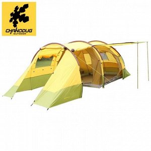 Палатка Палатка Chanodug.

Размер 120 см+120 см+270 см
Ширина 240 см.
Высота 180 см.
Выполнена из высокопрочного водоотталкивающего материала, что обеспечивает надёжную защиту в непогоду.
Вес 8 кг.