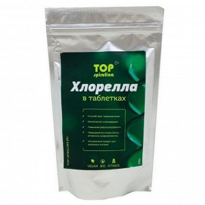 Хлорелла живая в таблетках, 250гр Top Spirulina