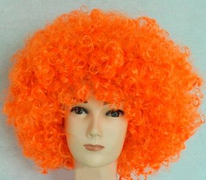 Hallowen Concepts Парик Афро кудри, оранжевый, искусственный волос