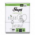 Подгузники-трусики Sleepy Natural Double Jumbo Maxi 60 шт, р. 4 (7-14 кг)