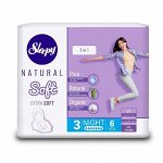 Прокладки Sleepy Natural Soft, (классик), 6 шт, Ночные