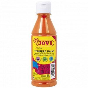 Гуашь JOVI, с повышенным содержанием пигмента, оранжевая, 250мл
