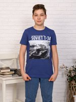 Футболка &quot;Слава&quot; индиго