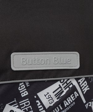 Комбинезон зимний черный с принтом Active Button Blue