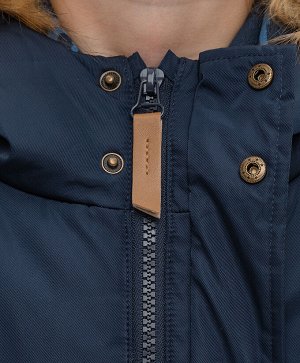 Полупальто зимнее с капюшоном Button Blue