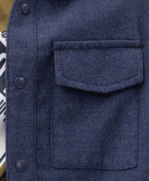 Рубашка фланелевая с длинным рукавом Button Blue