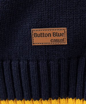 Джемпер хлопковый разноцветный Button Blue