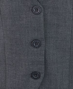 Серый классический жилет Button Blue