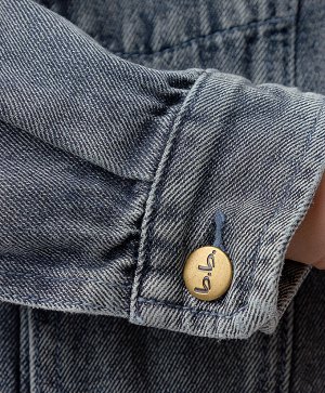 Джинсовая куртка на кнопках Button Blue