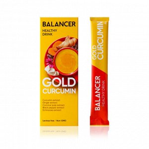 Напиток с куркумином BALANCER GOLD CURCUMIN, 10 стиков