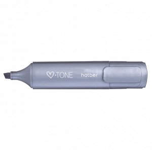 Набор текстовыделителей Hatber V-tone METALLIC 4шт в прозрачном ПВХ-боксе