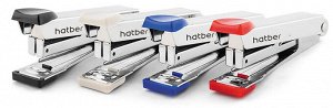 Степлер Hatber №10 10л 50 скоб захват 51мм с антистеплером Ассорти-- в картонном боксе
