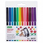 Фломастеры &quot;ECO&quot; 12 цв. Pets story в блистере с европодвесом