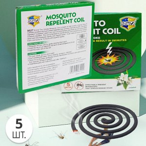 Спираль от комаров, москитов и мошки Mosquito Repelent Coil / 5 шт.