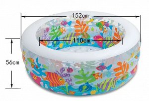 Детский надувной бассейн Intex / 318 л, 152 х 56 смм