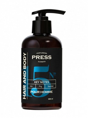 Press Gurwits Perfumerie Pour Homme - Мужской шампунь-гель 2 в 1 для волос и тела №15 for Men Head & Body,
