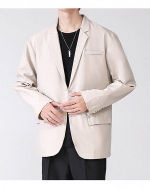 Пиджак мужской на пуговицах бежевого цвета
