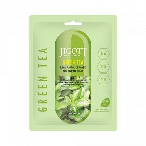 Тканевая маска с зеленым чаем Green Tea Real Ampoule Mask