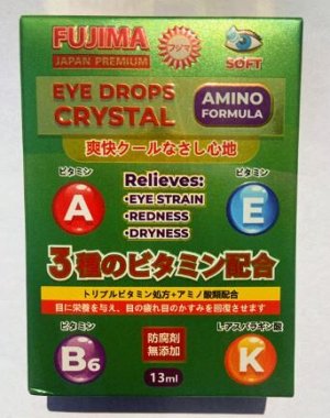 Глазные капли «FUJIMA» “EYE DROP CRYSTAL”, 13мл