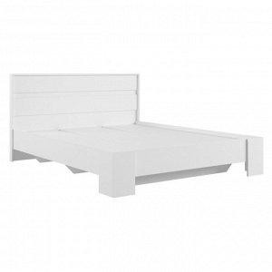 Кровать двуспальная Моно с основанием, 1600х2000, Белый
