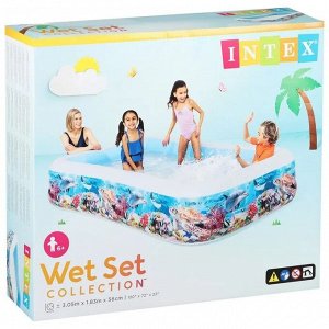 Бассейн надувной Intex Swim Center Sealife / 999 л, 305 х 183 х 56 см