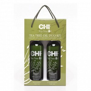 Чи Подарочный набор для ухода за чувствительной кожей головы DUO KIT, CHI TEA TREE OIL
