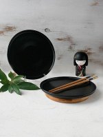 &quot;Black&amp;White&quot; Тарелка 19х1,5см, круглая, цв.черный S10918-BK ВЭД