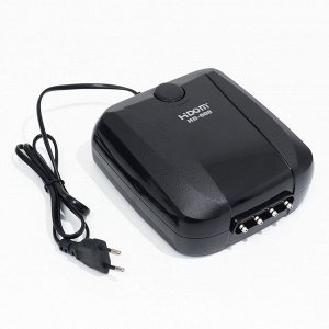 Компрессор Hidom HD-608 для аквариума, бесшумный, с регулировкой, 4 х 2,5 л/м, 10 Вт