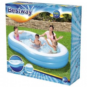 Бассейн надувной Bestway / 544 л, 262 х 157 х 46 см