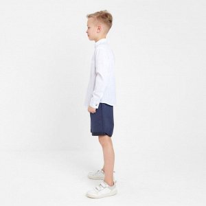 Рубашка для мальчика MINAKU цвет белый, рост 134 см
