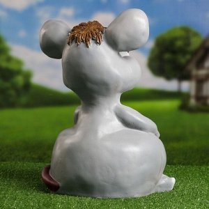 Садовая фигура "Улыбчивая мышка" 40см
