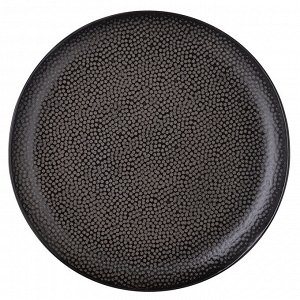Набор обеденных тарелок Dots, ?26 см, черные, 2 шт.