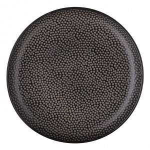 Набор тарелок Dots, ?21 см, черные, 2 шт.
